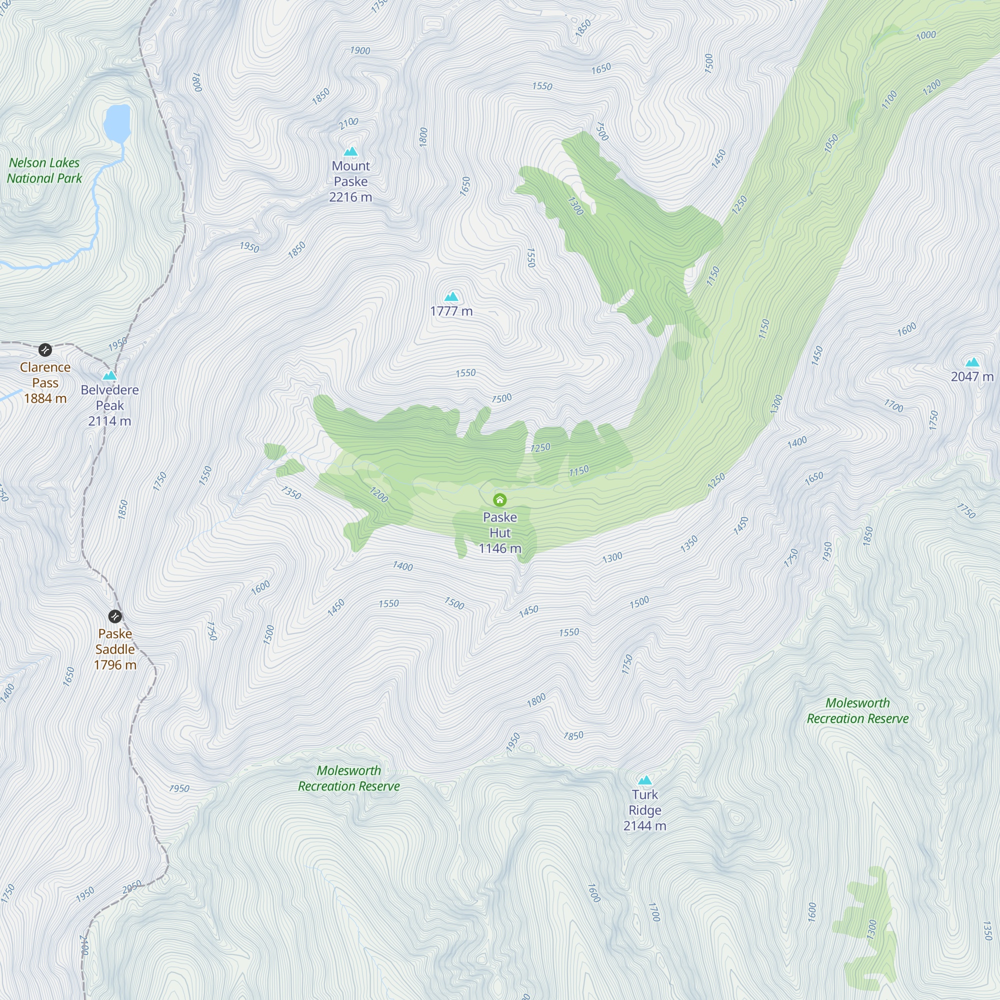 Paske Hut map