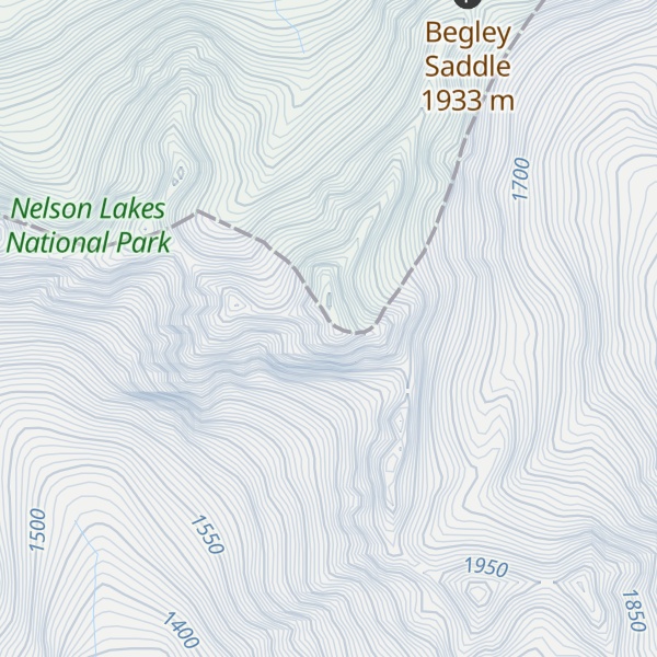Map of Kehu Peak