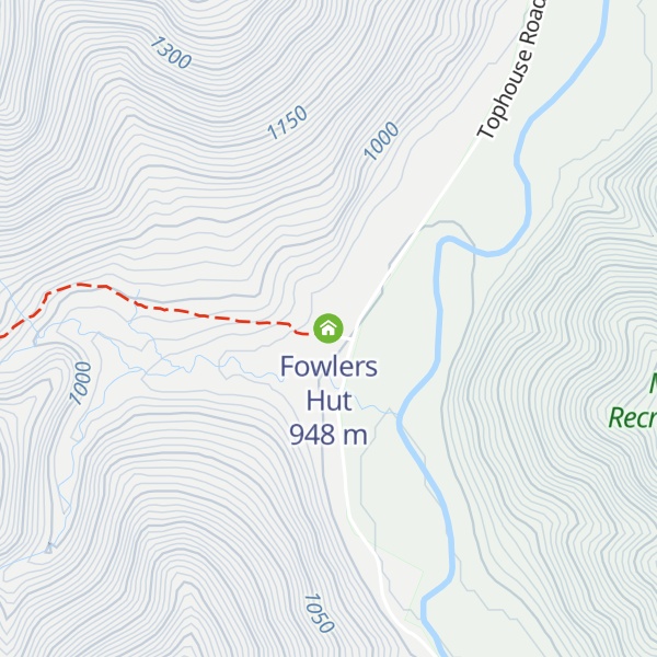 Map of Fowlers Hut