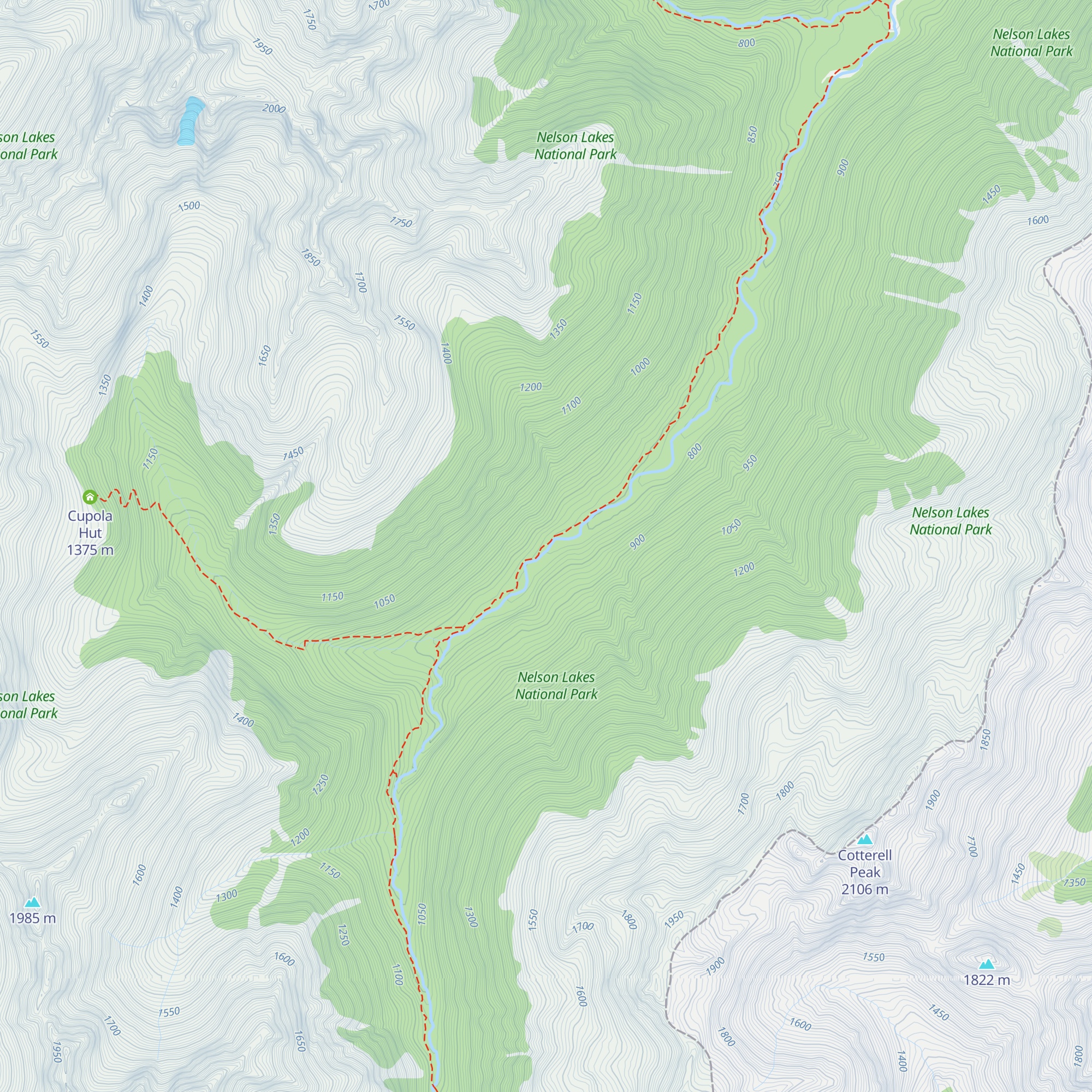 John Tait Hut map