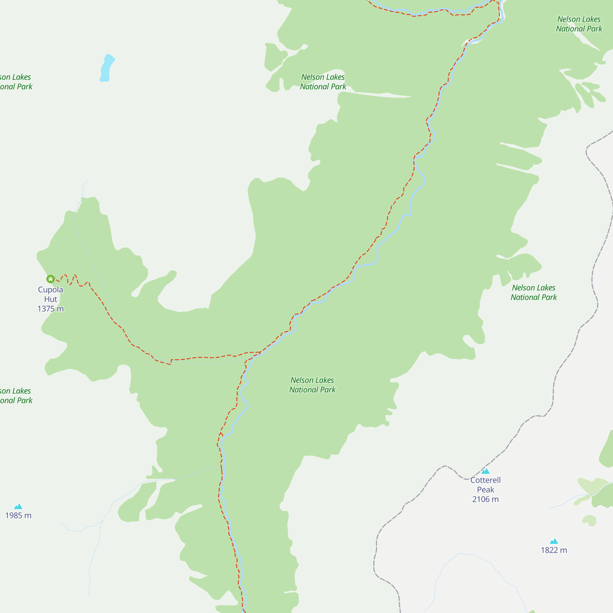 John Tait Hut map