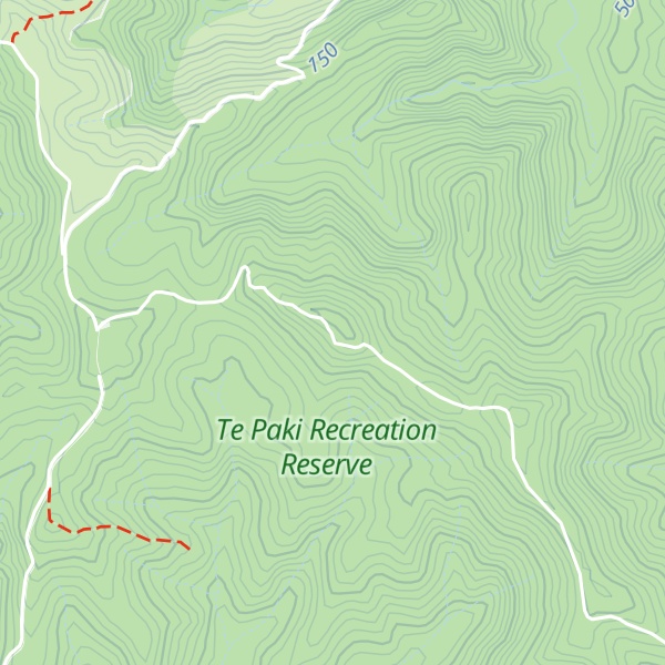 Map of Te Paki