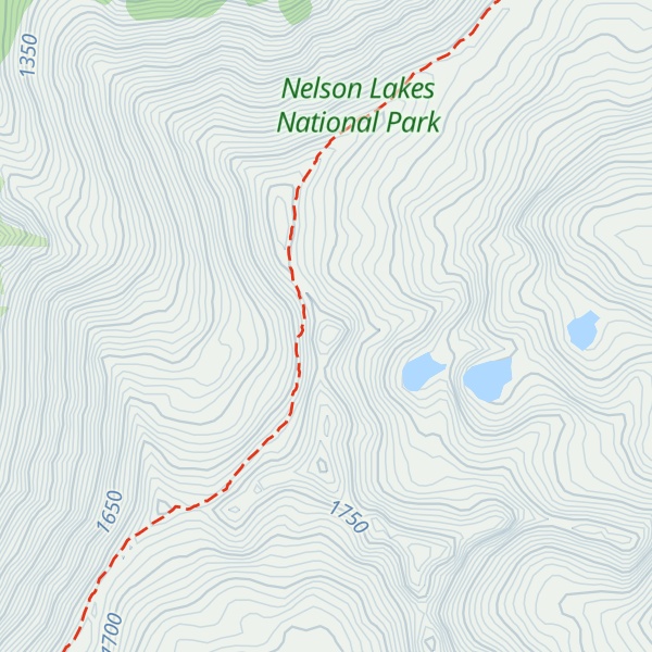 Map of Julius Peak