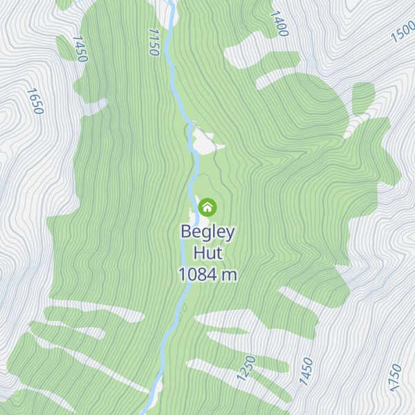Map of Begley Hut