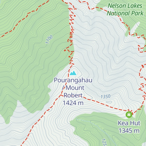 Map of Pourangahau / Mount Robert