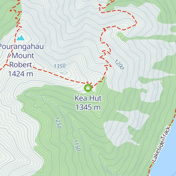 Map of Kea Hut