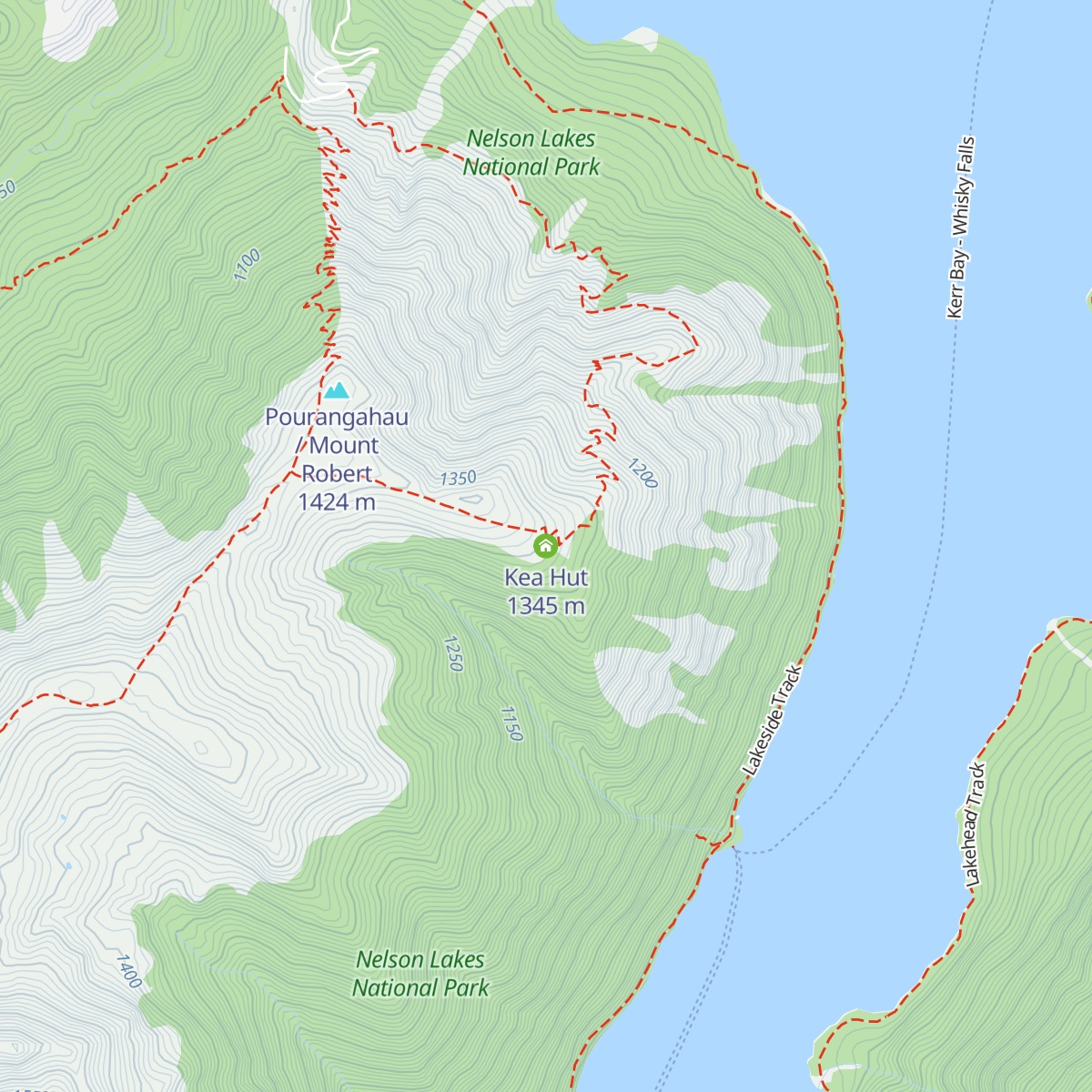 Kea Hut map