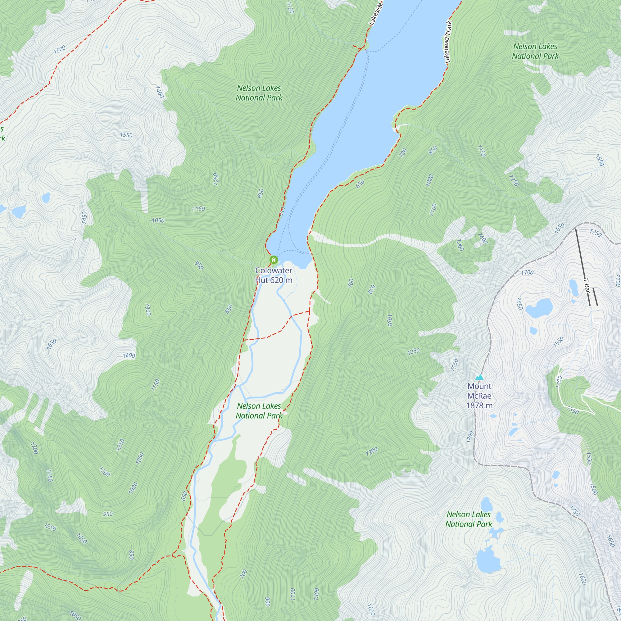 Lakehead Hut map