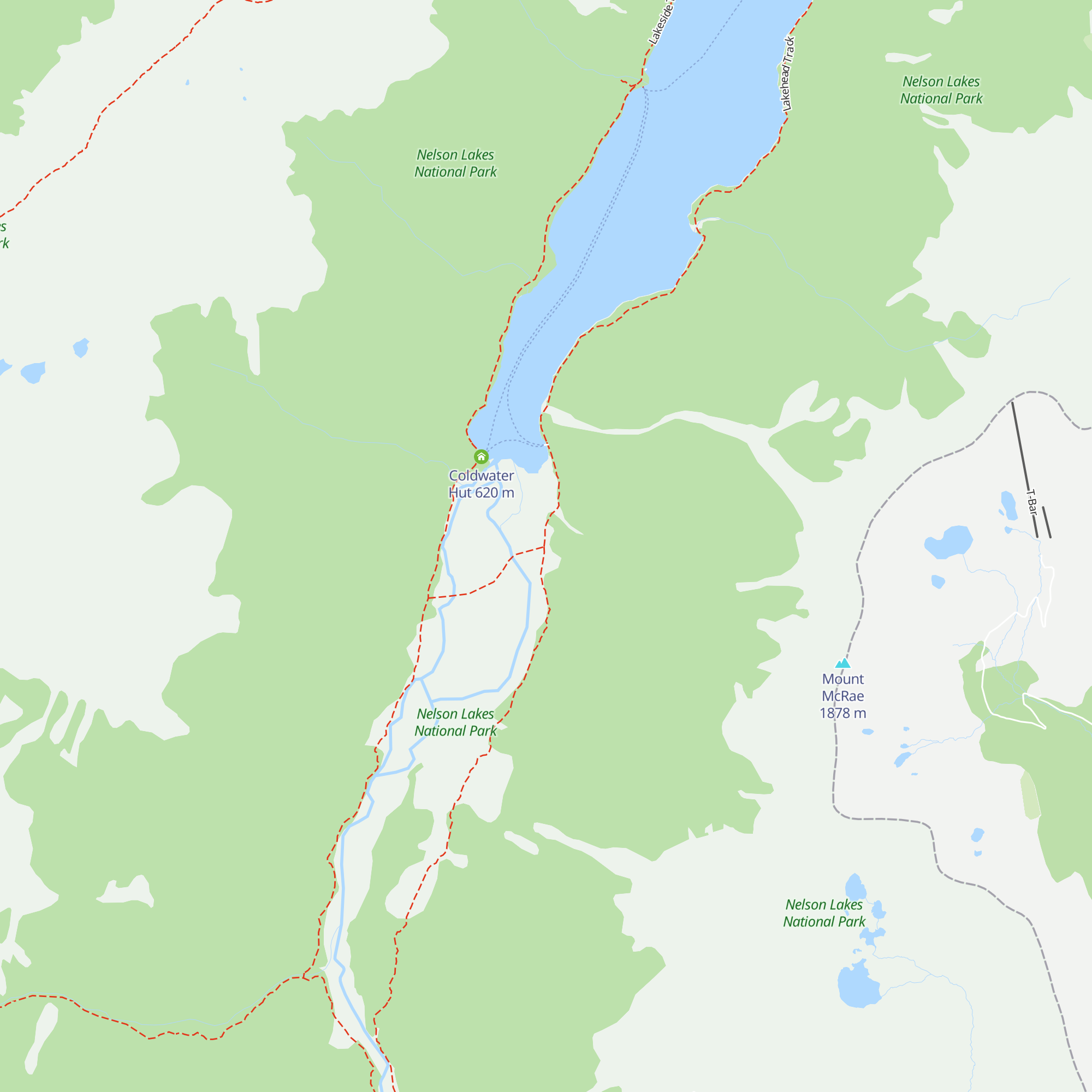Lakehead Hut map