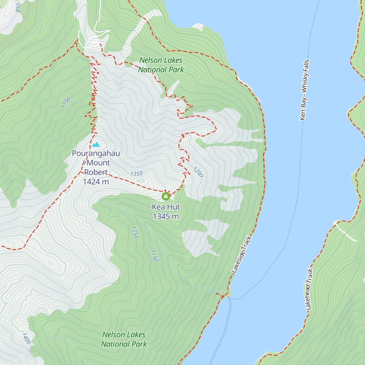 Bushline Hut map