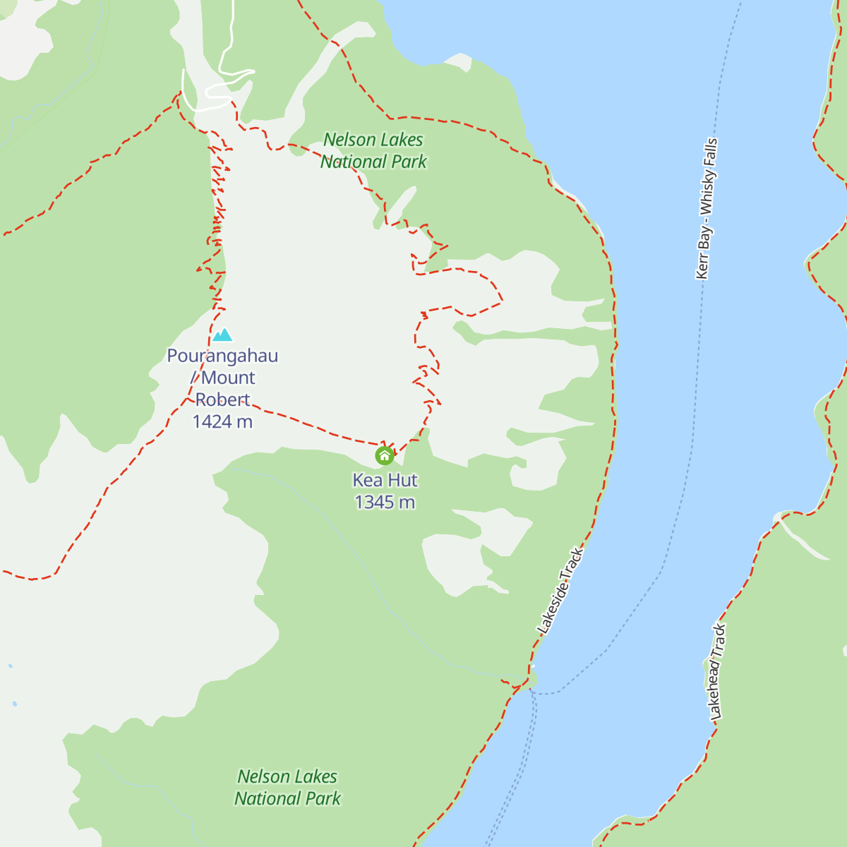 Bushline Hut map