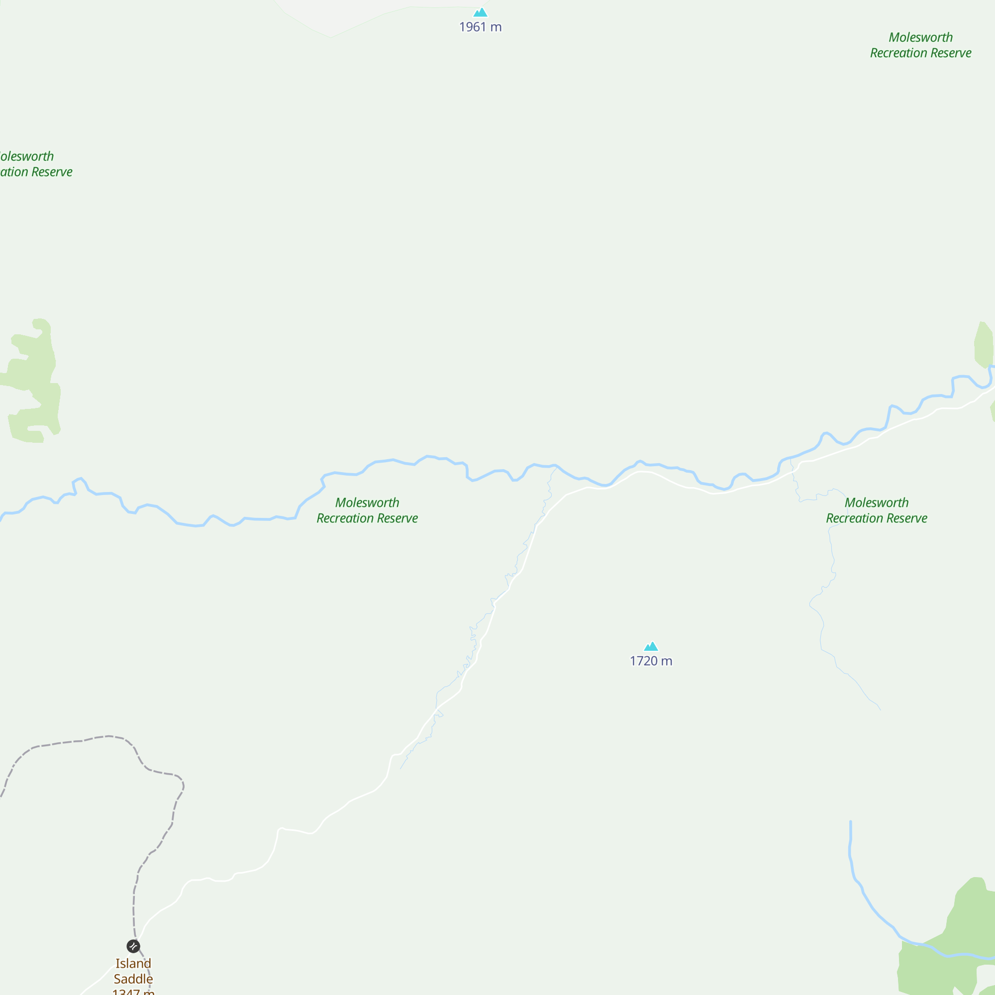 Island Gully Hut map