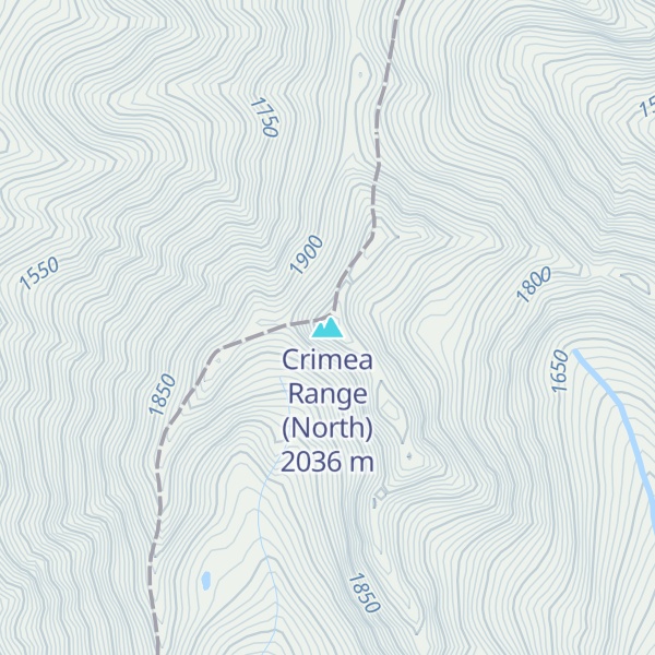 Map of Crimea Range (North)
