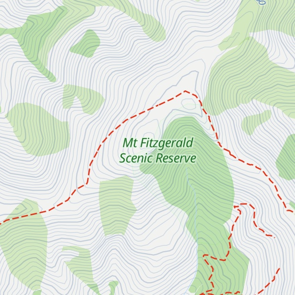 Map of Mount Fitzgerald