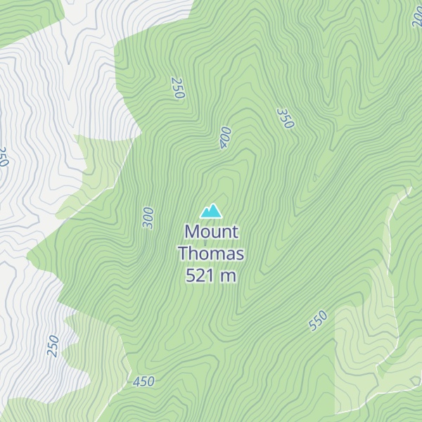 Map of Mount Thomas