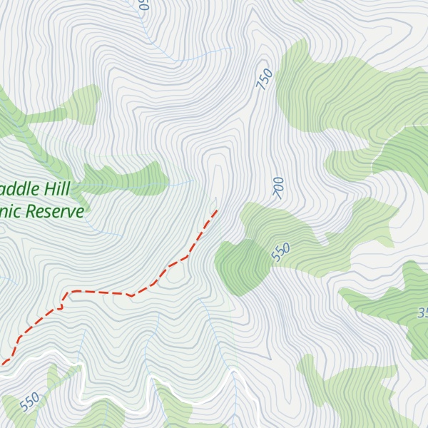 Map of Saddle Hill