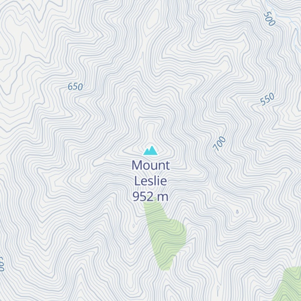 Map of Mount Leslie