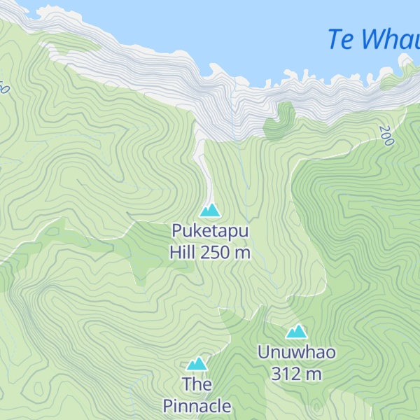 Map of Puketapu Hill