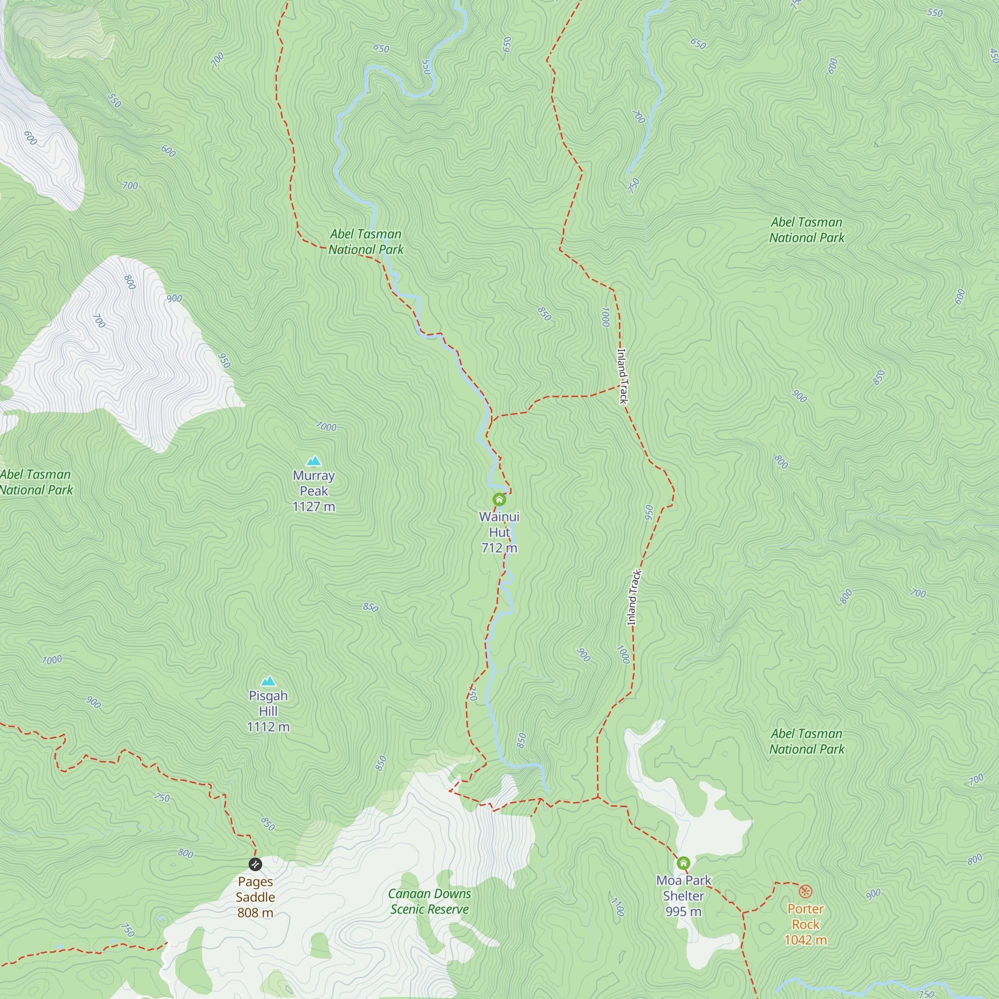 Wainui Hut map