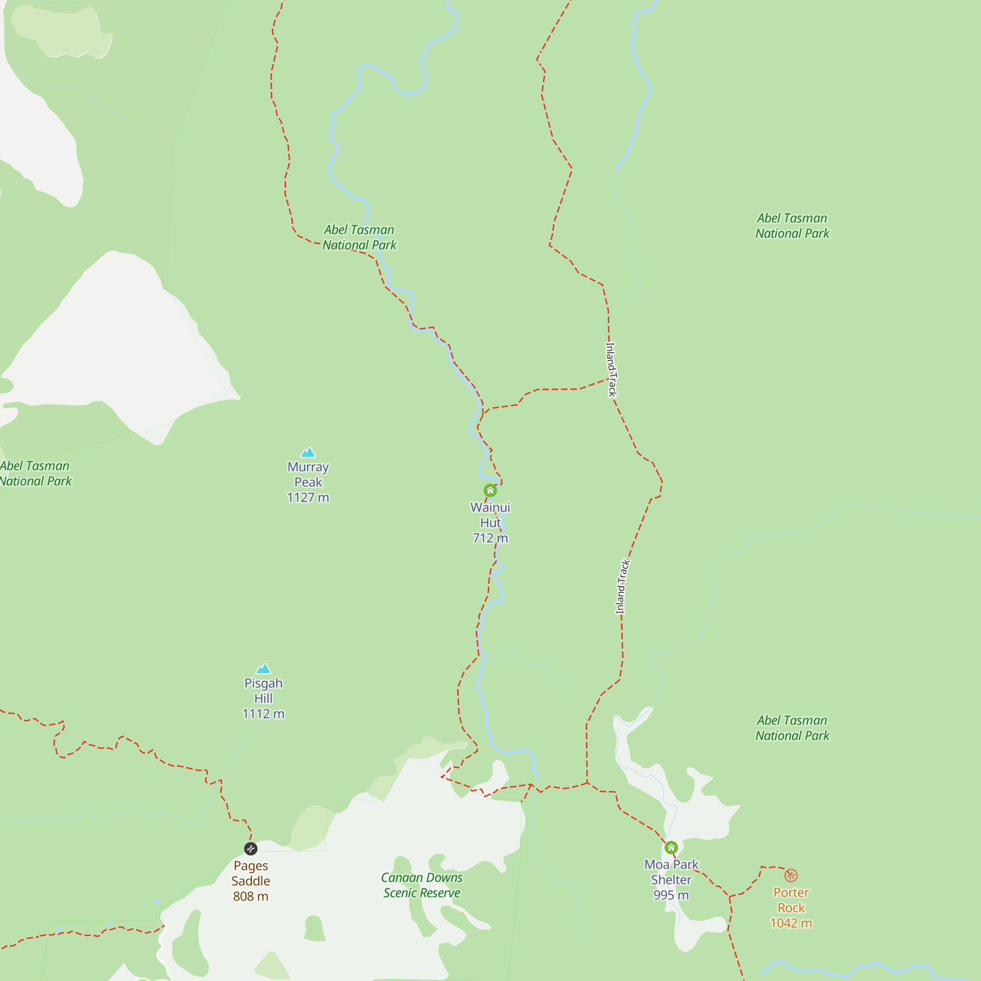 Wainui Hut map