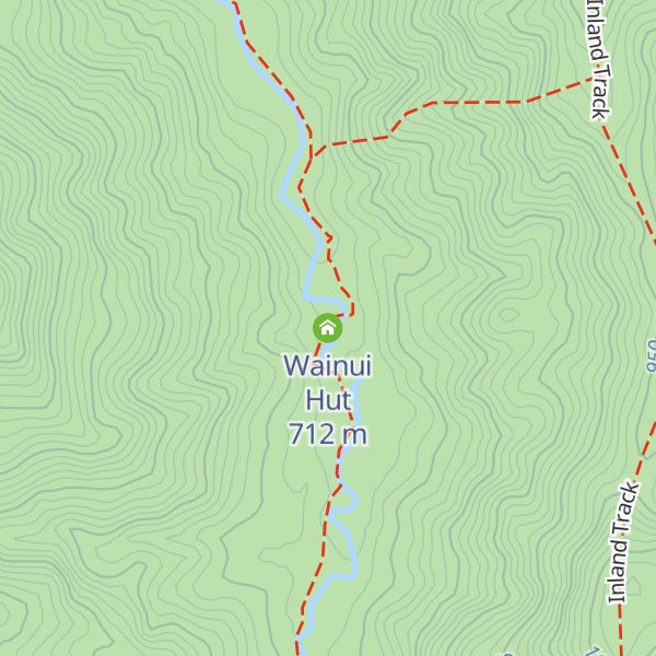 Map of Wainui Hut
