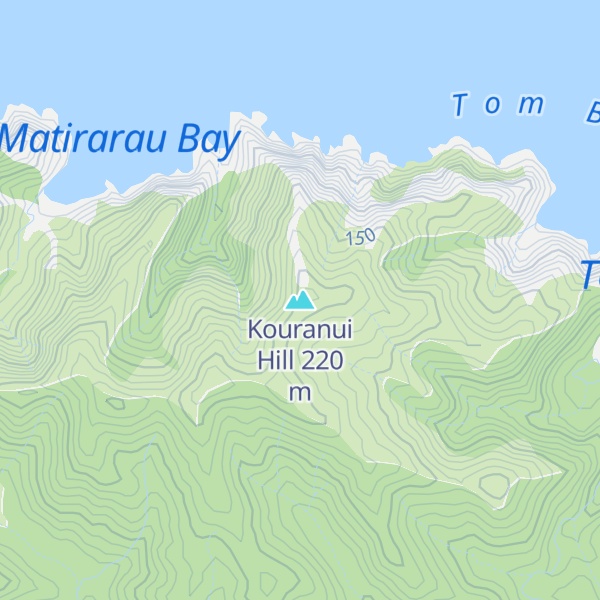 Map of Kouranui Hill