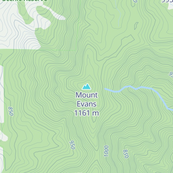 Map of Mount Evans