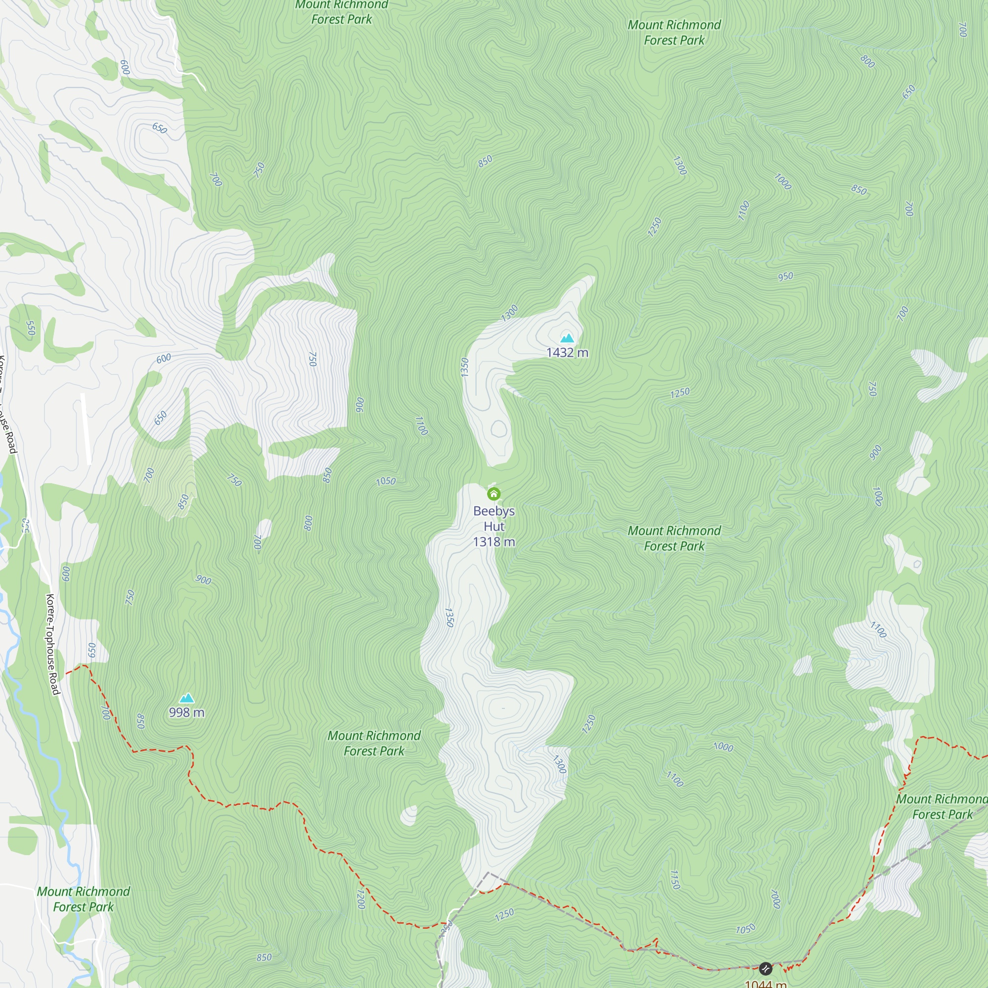 Beebys Hut map