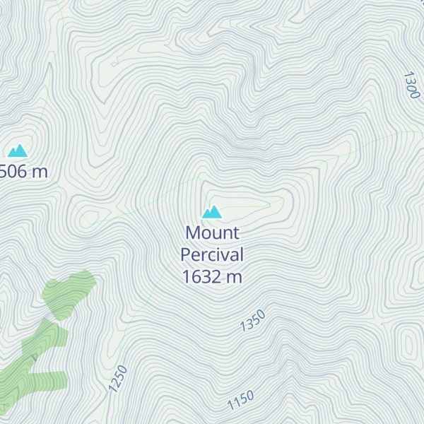 Map of Mount Percival