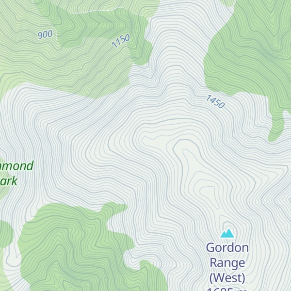 Map of Gordons Knob
