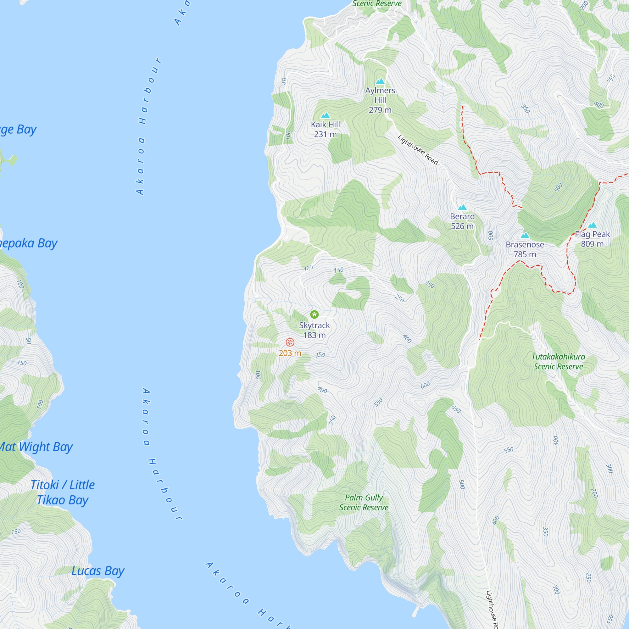 Skytrack map