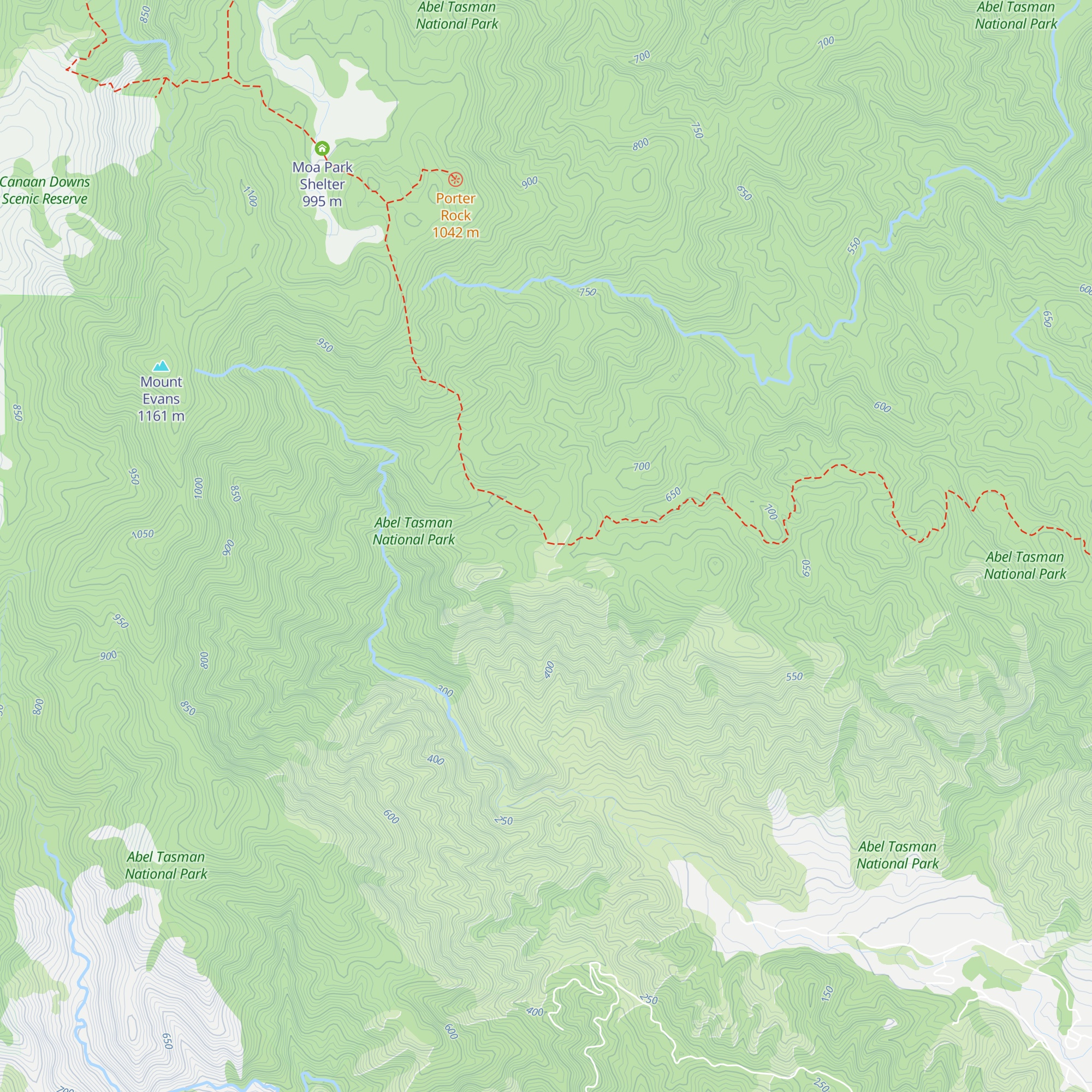 Castle Rock Hut map