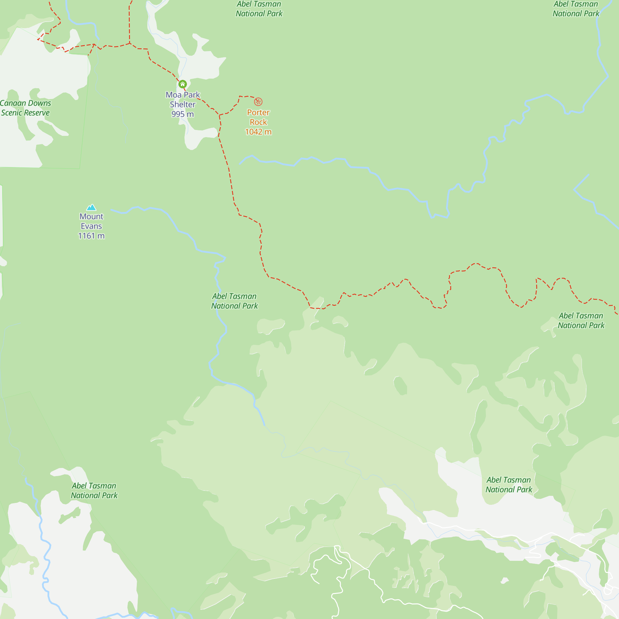 Castle Rock Hut map