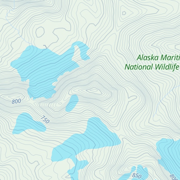 Map of Attu Mountain