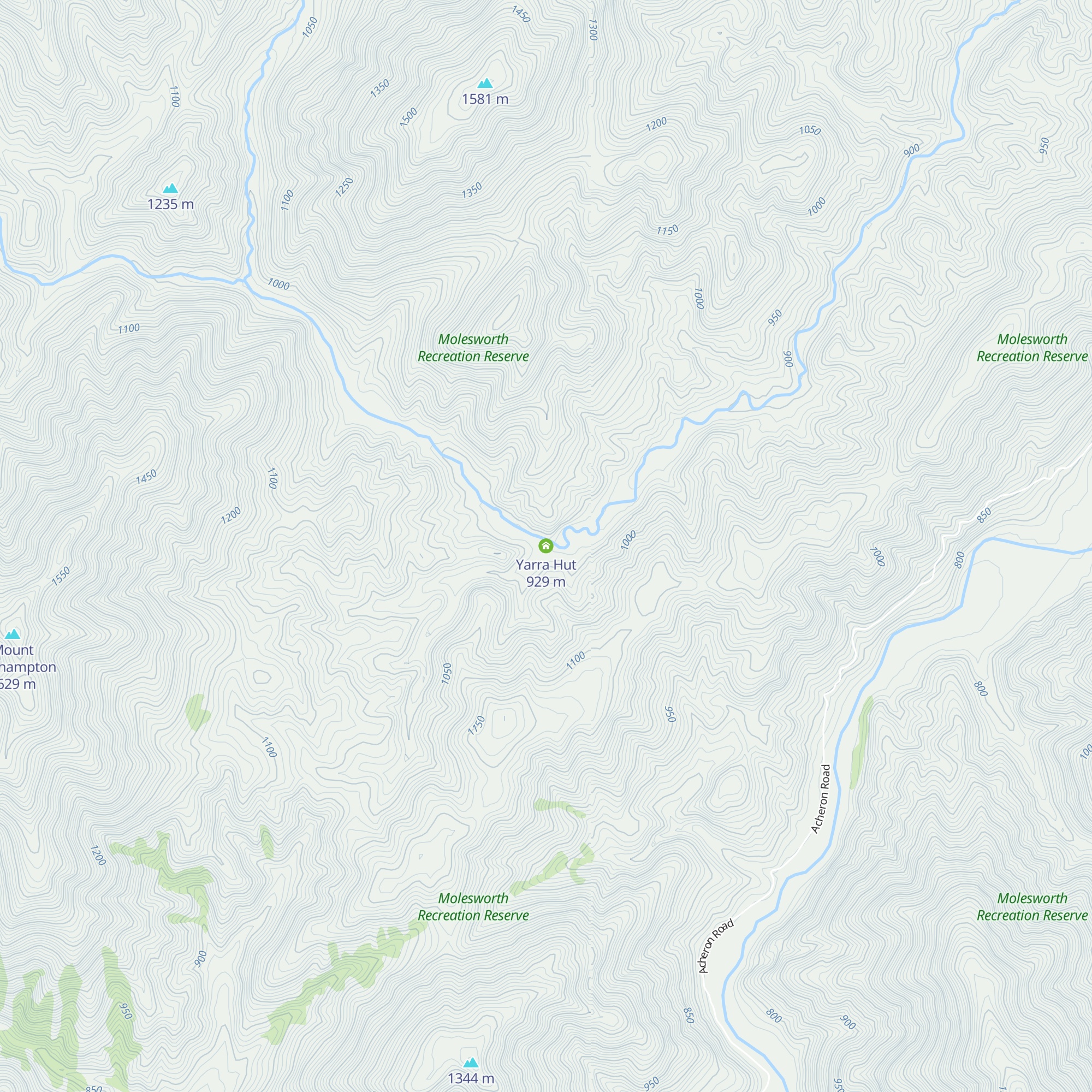 Yarra Hut map