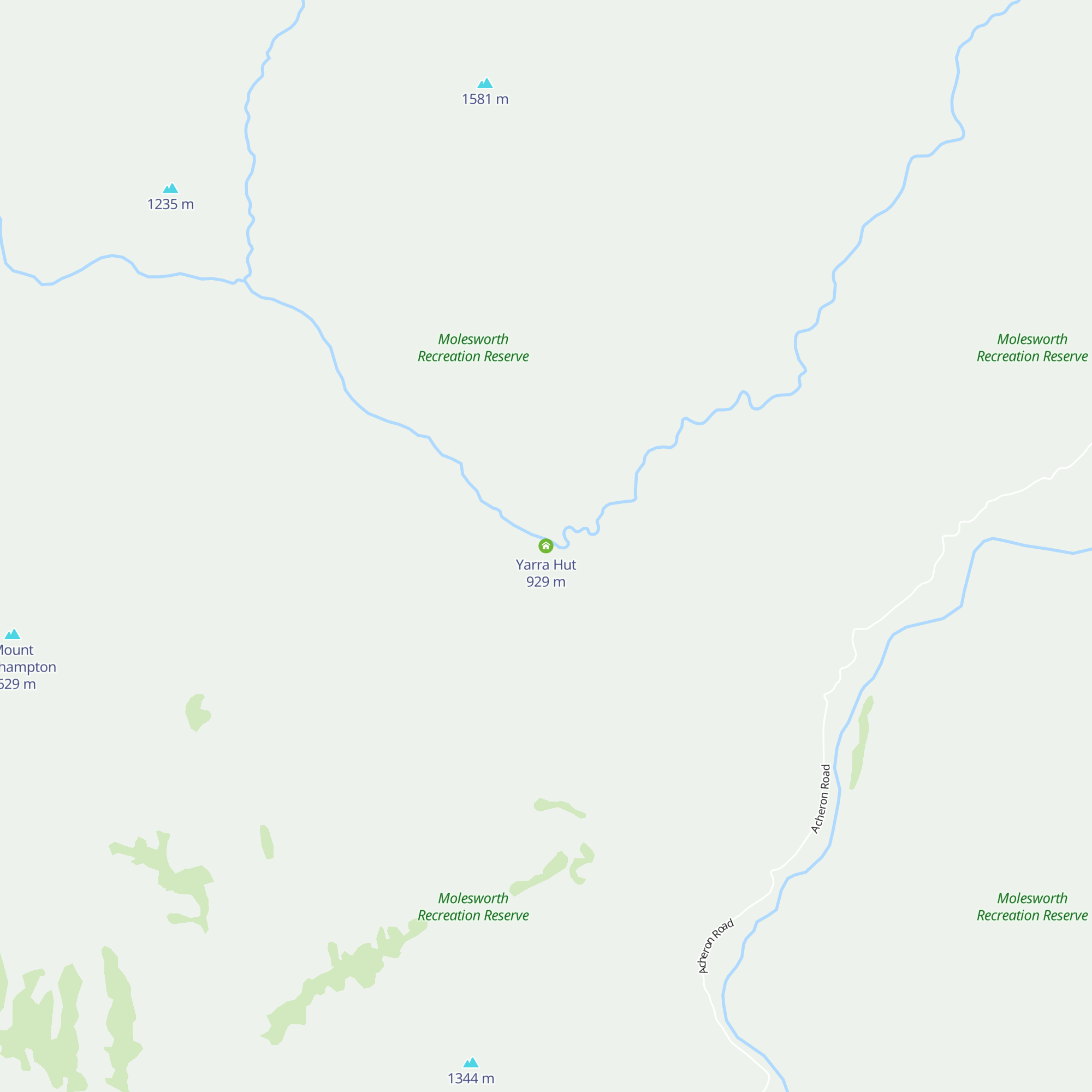 Yarra Hut map