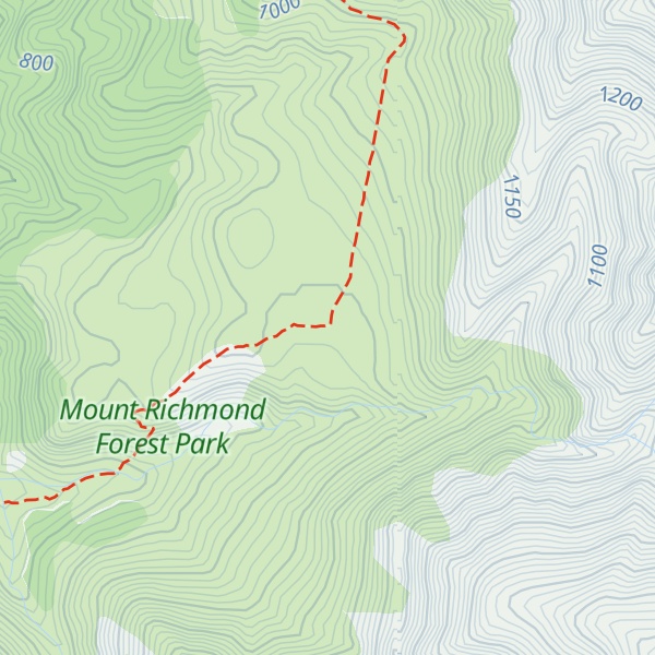 Map of Porters Creek hut