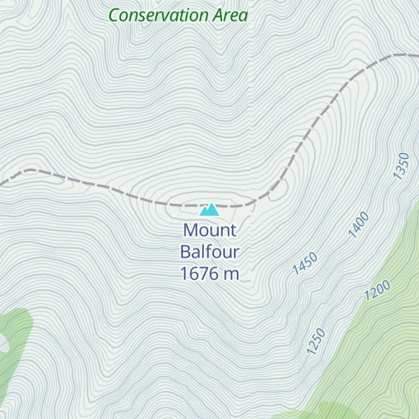 Map of Mount Balfour