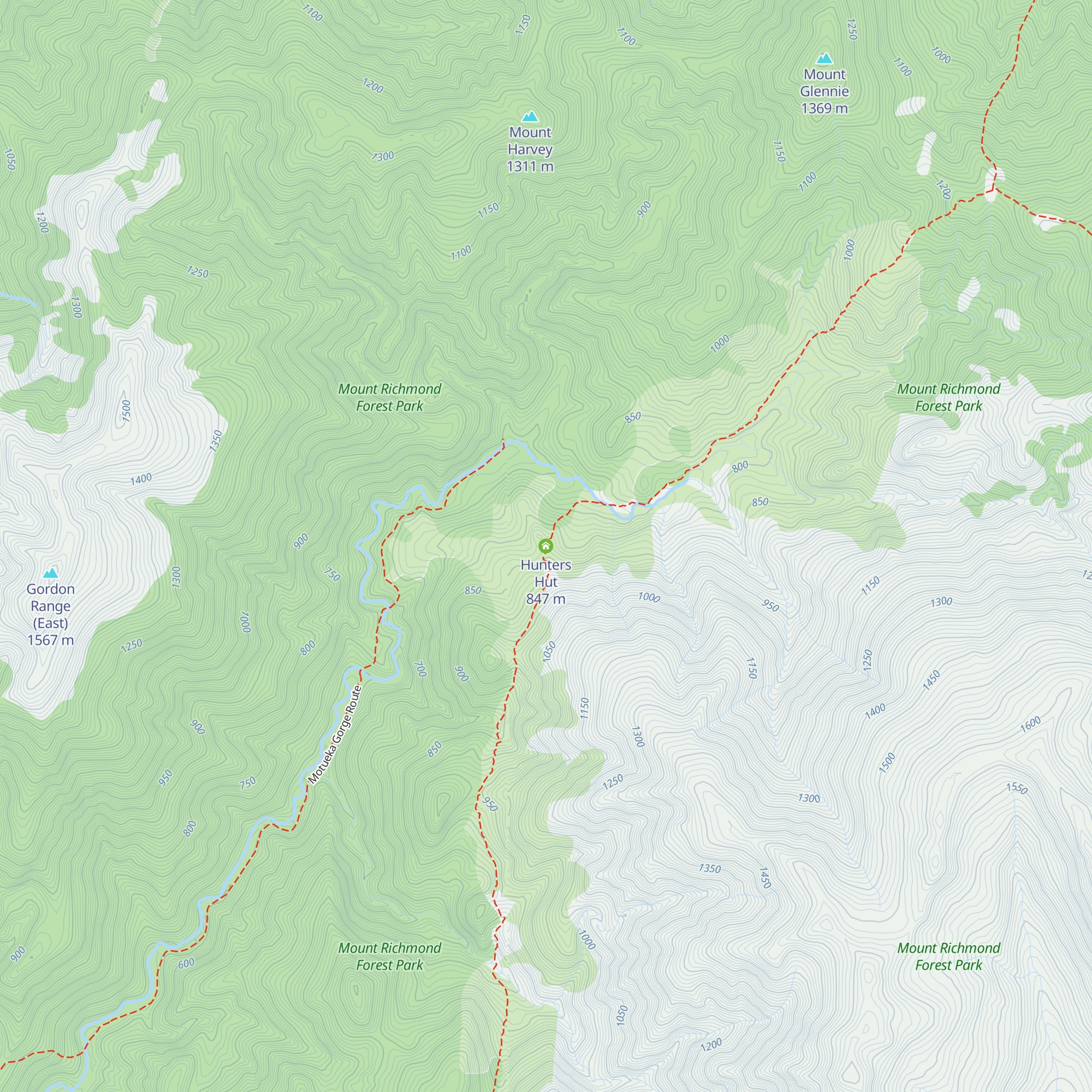 Hunters Hut map