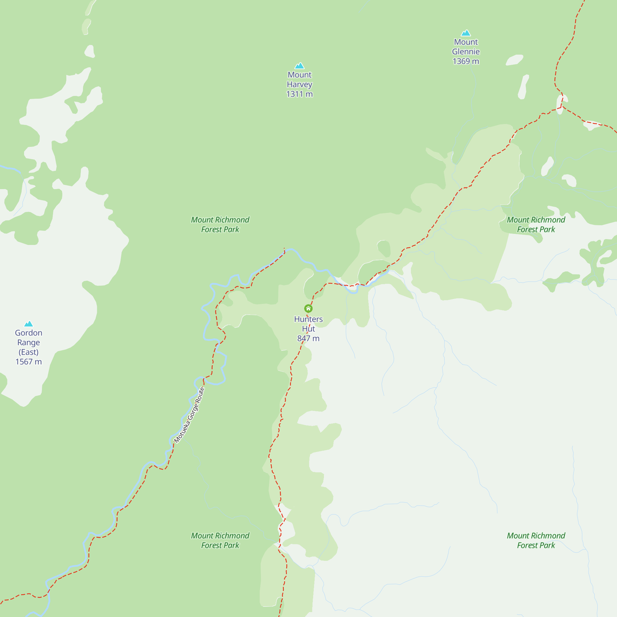 Hunters Hut map