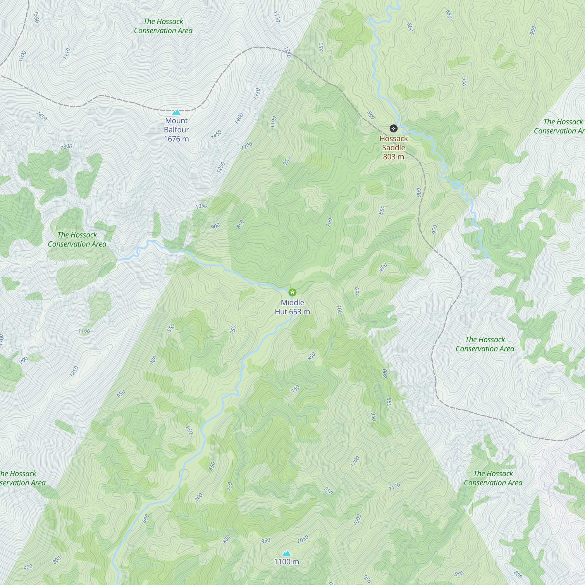 Middle Hut map