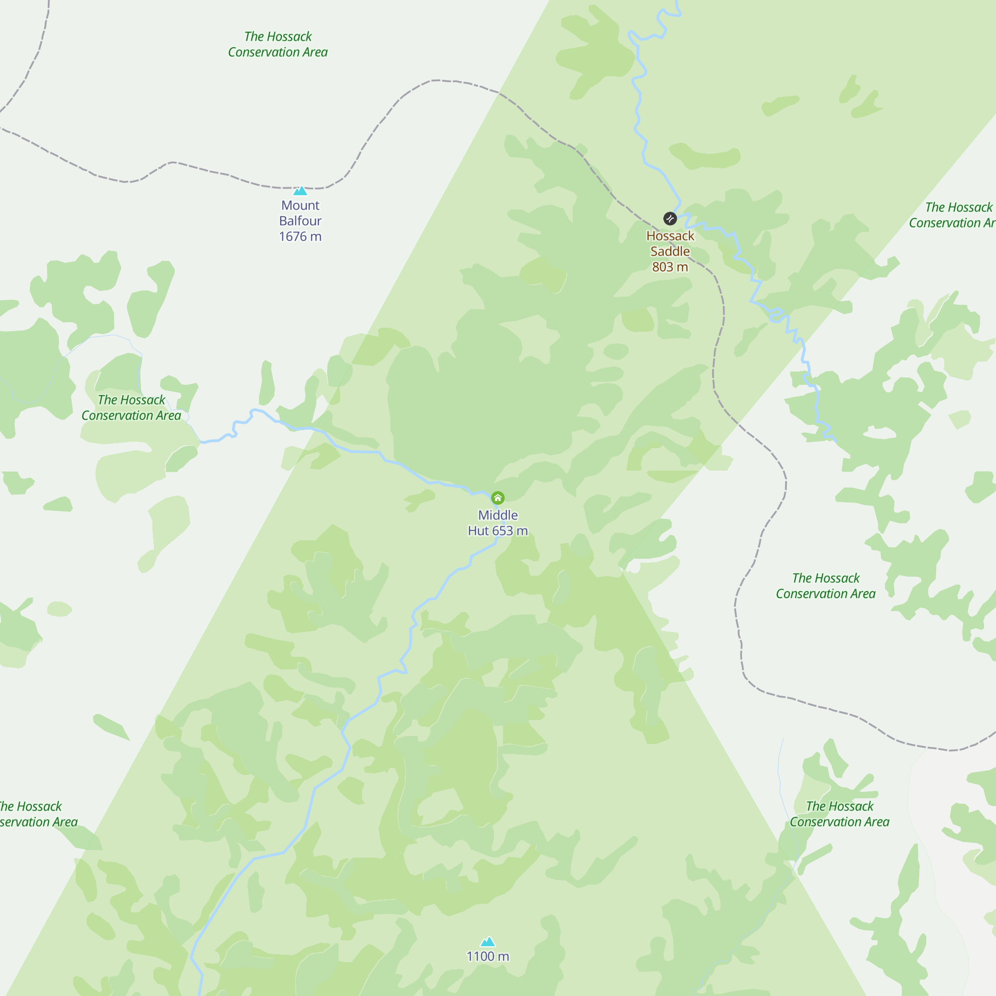 Middle Hut map