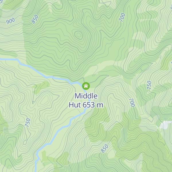 Map of Middle Hut