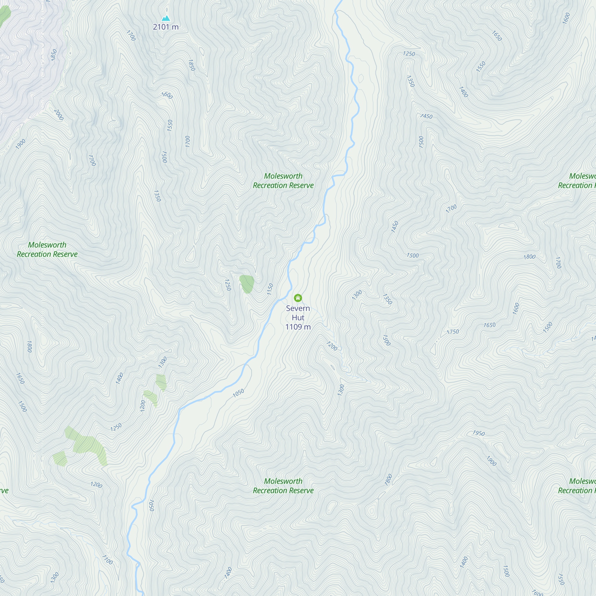 Severn Hut map