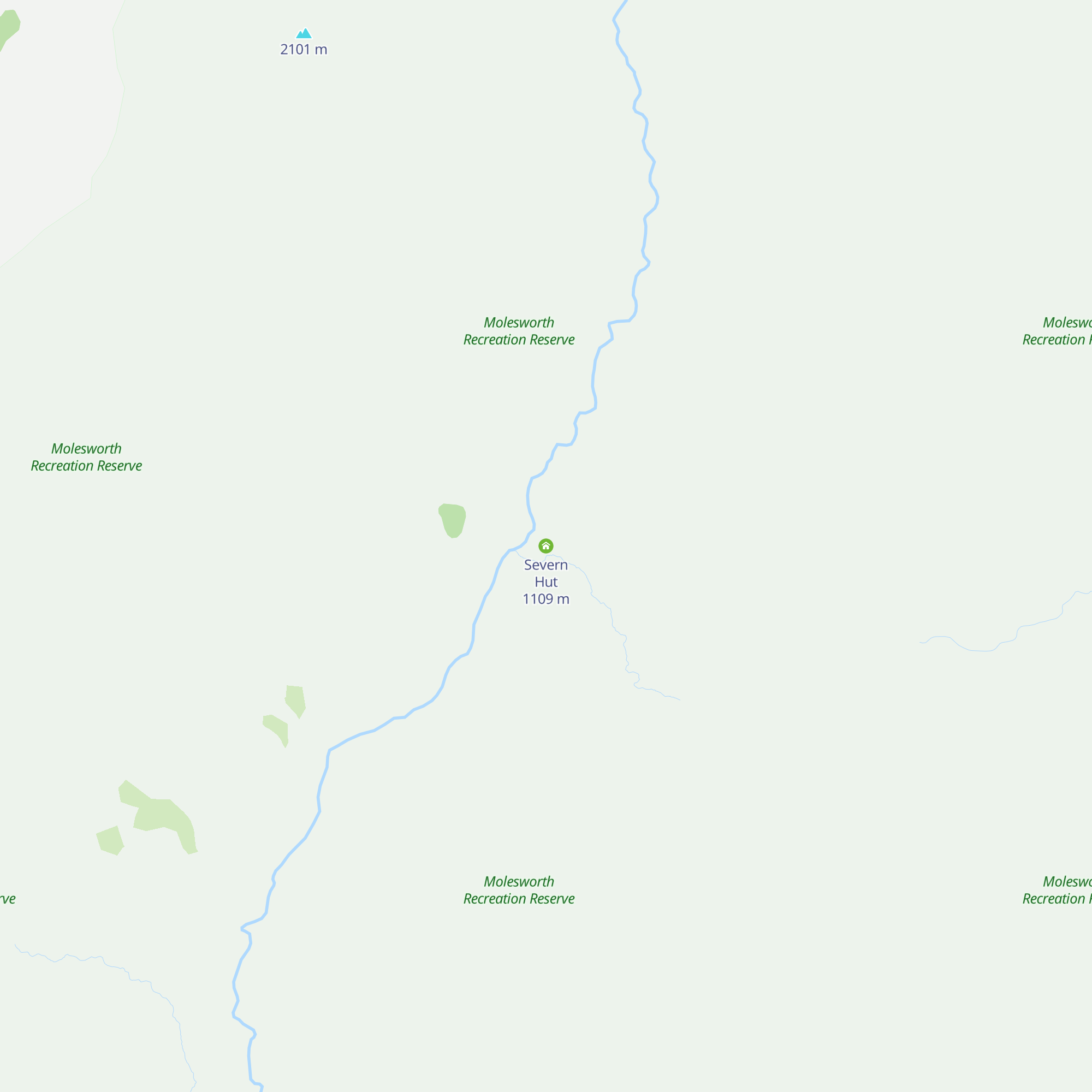 Severn Hut map