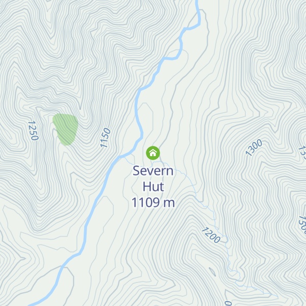 Map of Severn Hut