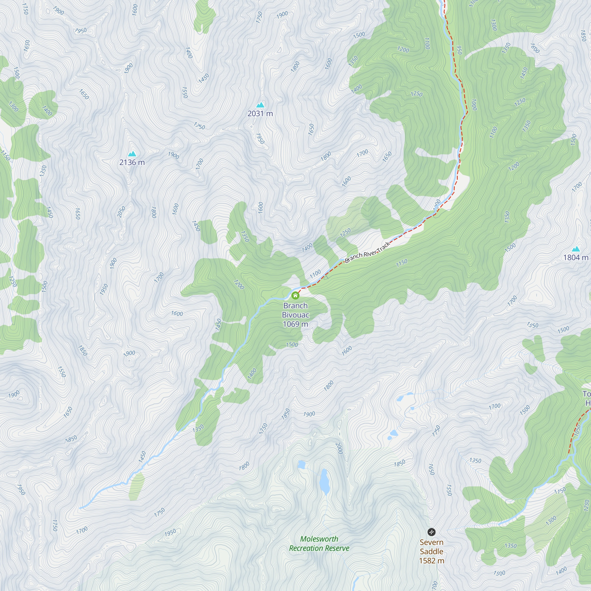 Branch Bivouac map