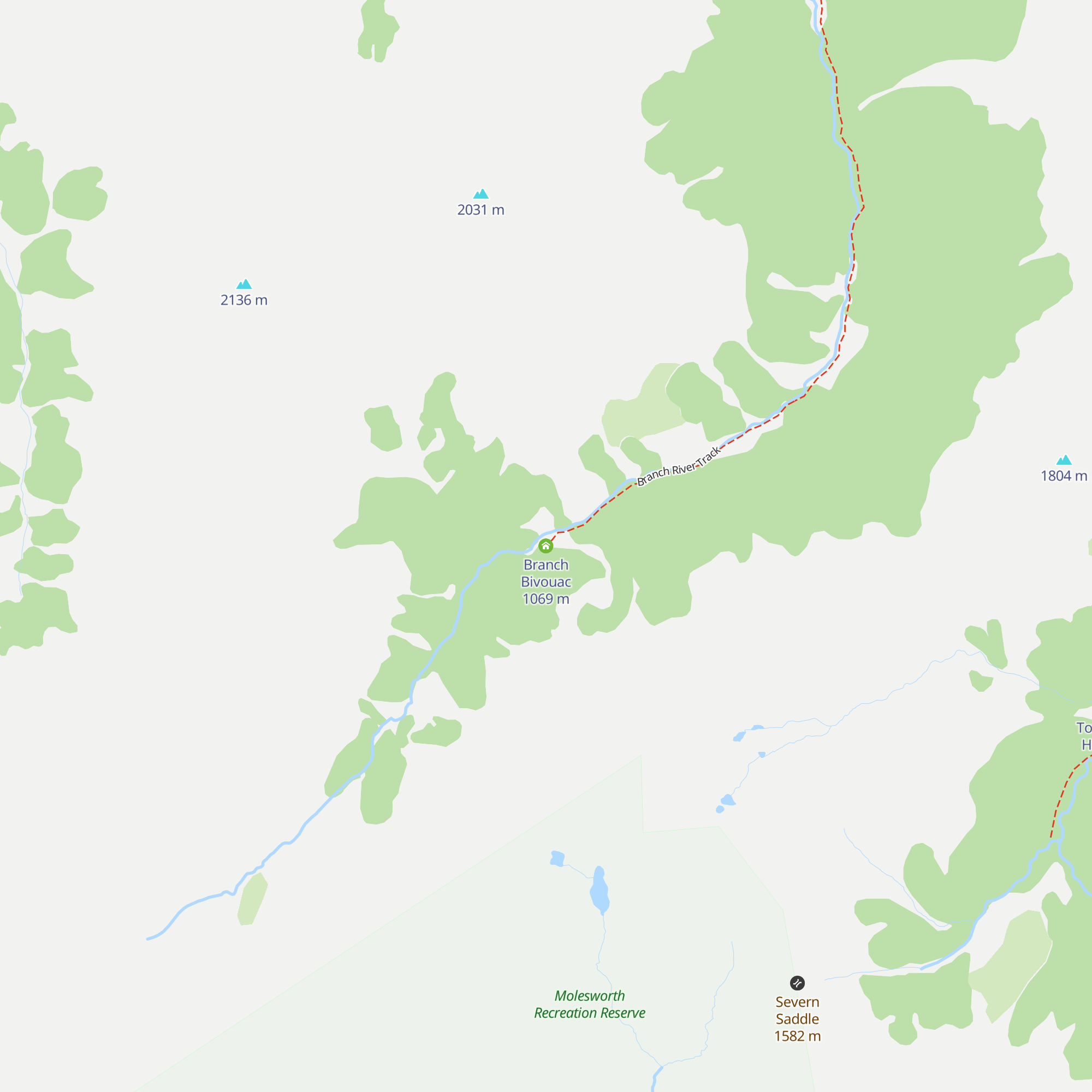 Branch Bivouac map