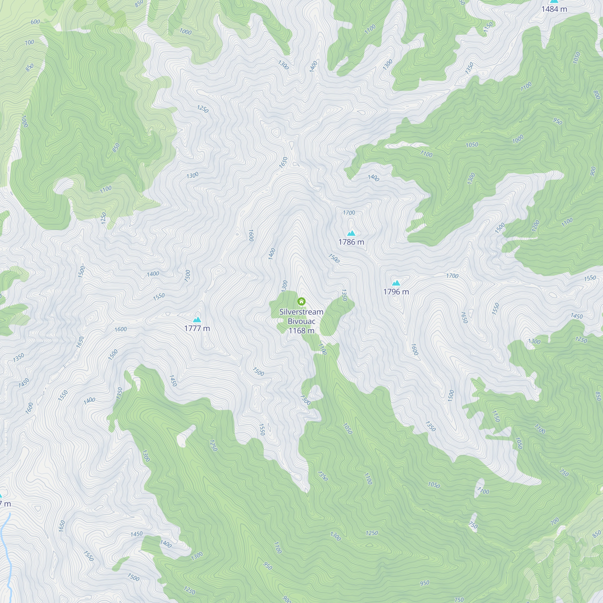 Silverstream Bivouac map