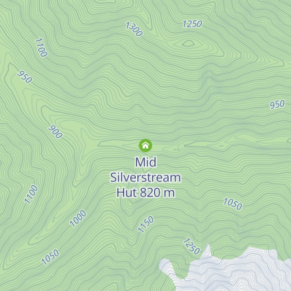 Map of Mid Silverstream Hut